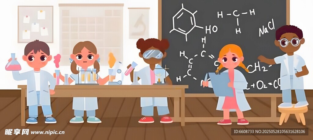 儿童科学实验课堂瞬间