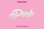 粉色系Pink艺术字设计