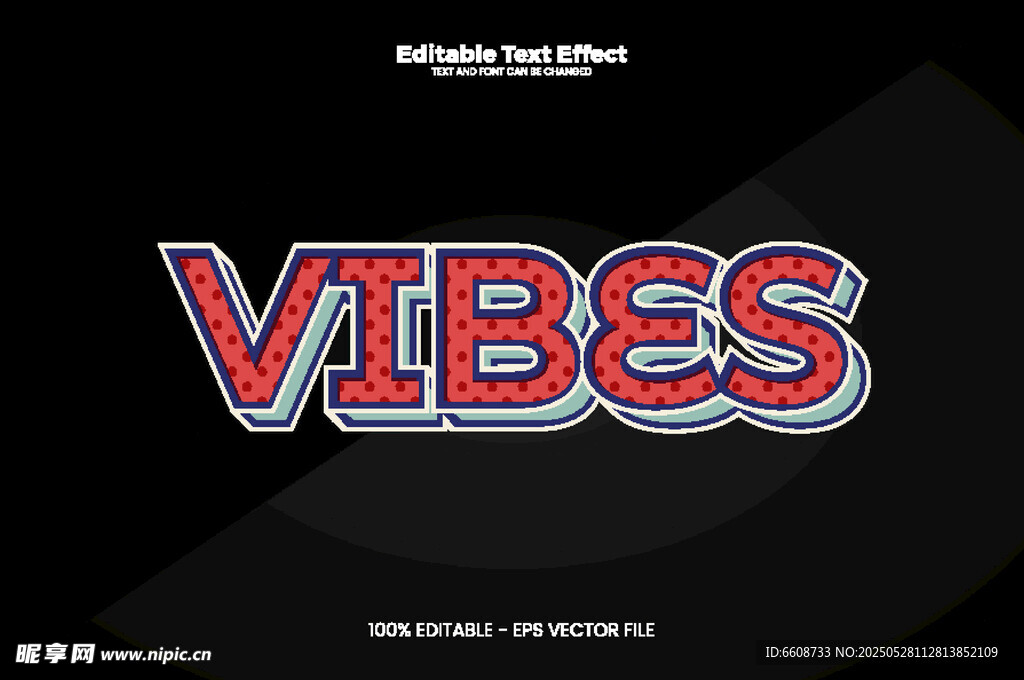 动感VIBES字体设计