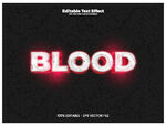 红色发光文字BLOOD