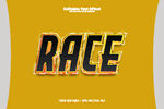 黄色背景上的RACE字样