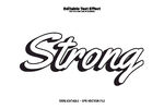 手写字体Strong展示