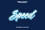 蓝色动感字体Speed