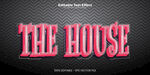 粉色字体THE HOUSE展示