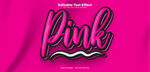 粉色系时尚字体Pink