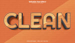 简洁立体字CLEAN