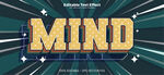 立体金色MIND艺术字