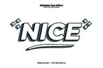简约NICE艺术字体设计