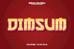 红色背景上的DIM SUM字样