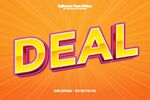 橙色背景促销DEAL字样