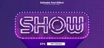 紫色炫光SHOW舞台背景