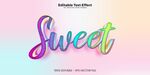 多彩立体字Sweet