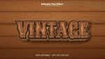 复古风格木质VINTAGE字样