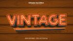 复古风格木质VINTAGE字样