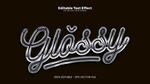 闪亮Glossy字体设计