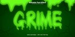 绿色粗粝风格GRIME字样