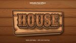 木质HOUSE标牌