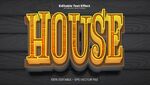 立体效果的HOUSE字样