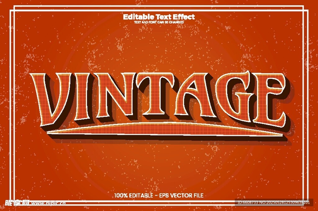 复古风格VINTAGE文字设计