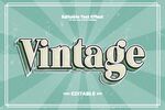 复古风格Vintage艺术字