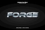 金属质感FORGE标志展示