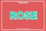 粉色背景上的ROSE字样