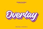 紫色Overlay艺术字设计