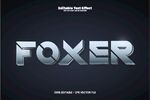 金属质感FOXER标志展示
