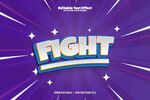 紫色背景的FIGHT字样