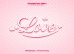 粉色浪漫爱心Love图案