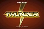 金色闪电字体THUNDER