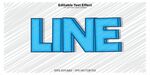 蓝色LINE艺术字设计