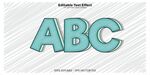 手绘风格ABC字母图案