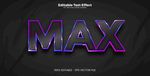 紫色渐变MAX艺术字体