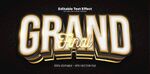 金色立体字GRAND