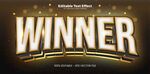 金色闪耀的WINNER标志