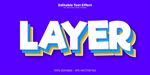 紫色背景立体文字LAYER