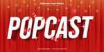 红色背景的POPCAST字样