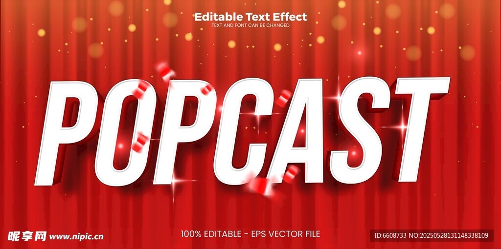 红色背景的POPCAST字样