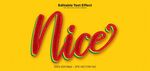 黄色背景上的Nice字样
