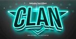炫酷发光CLAN标志