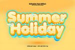 夏日假期主题艺术字设计