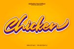 黄色背景的Chicken字样