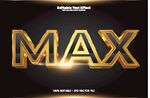 金色MAX艺术字展示