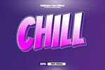 霓虹风格CHILL艺术字