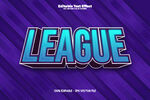 紫色背景League艺术字