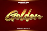 金色质感英文Golden字样