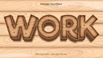 木质立体字WORK
