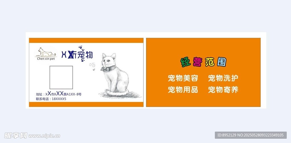 宠物 猫 名片