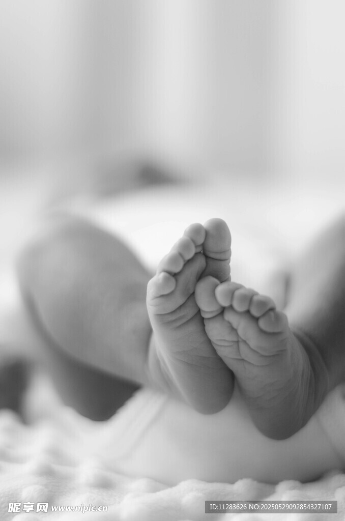婴儿可爱小脚丫特写